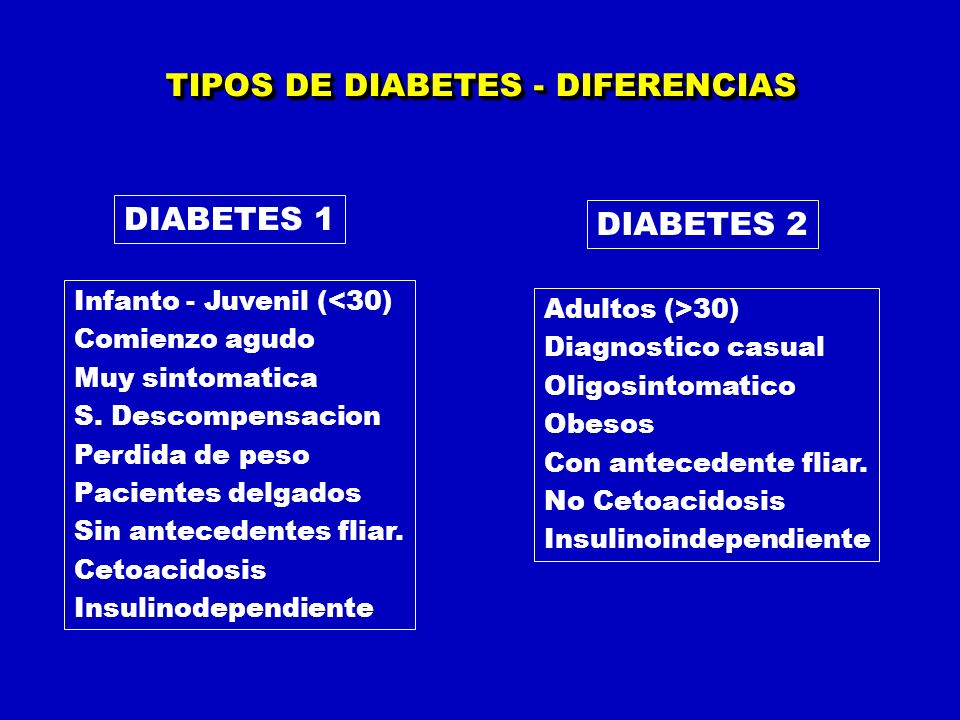 diferencias de diabetes diferencias de diabetes